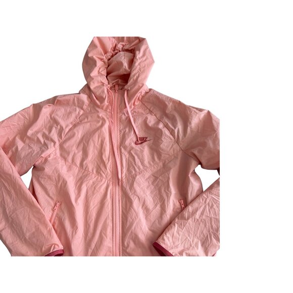 NIKE Peach Long Sleeve Windbreaker Jacket Size Small - Picture 4 of 6
